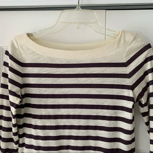 Ann Taylor Loft Long Sleeve Stripe Tee - Picture 3 of 9